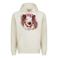 Oatmeal Heather heifer valentines Premium Hoodie - JahusDesignShop