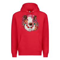 Red heifer valentines Premium Hoodie - JahusDesignShop