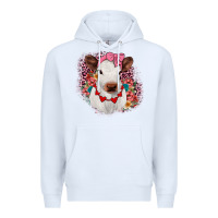 White heifer valentines Premium Hoodie - JahusDesignShop