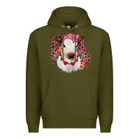 Army Green heifer valentines Premium Hoodie - JahusDesignShop