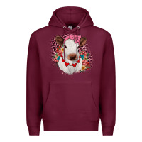 Burgundy heifer valentines Premium Hoodie - JahusDesignShop