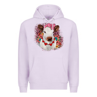 Lilac heifer valentines Premium Hoodie - JahusDesignShop