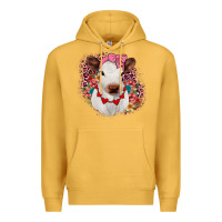 Mustard heifer valentines Premium Hoodie - JahusDesignShop