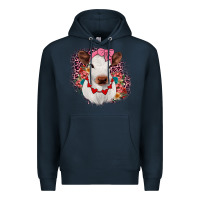 Navy heifer valentines Premium Hoodie - JahusDesignShop