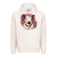 Pale Pink heifer valentines Premium Hoodie - JahusDesignShop