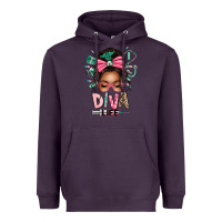 Plum afro messy bun diva life Heavyweight Hoodie - texasbilliewilder