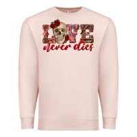 Love Never Dies Skull Premium Sweatshirt | Teevron