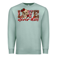 Seafoam love never dies skull Premium Sweatshirt - RanaPortraitStore