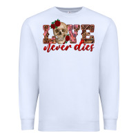 White love never dies skull Premium Sweatshirt - RanaPortraitStore