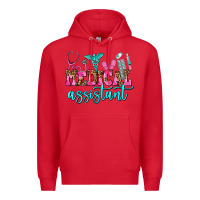 Red medical assistant Premium Hoodie - AdoDesignShop