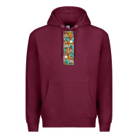 Burgundy Fall Gnomes Premium Hoodie - Artiststas