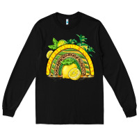 Black lemon  rainbow Long Sleeve Tee - BarkalooDesign