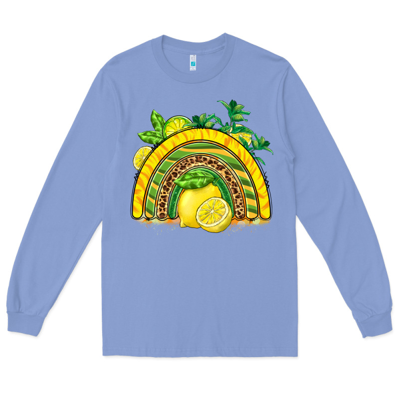 Lemon  Rainbow Long Sleeve Tee by BarkalooDesign | Teevron