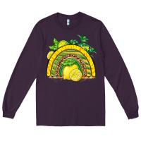 Plum lemon  rainbow Long Sleeve Tee - BarkalooDesign