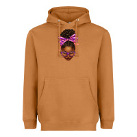Meerkat sorority colors purple carol afro messy bun woman Heavyweight Hoodie - texasbilliewilder