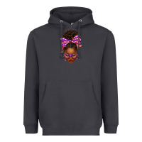Smoke sorority colors purple carol afro messy bun woman Heavyweight Hoodie - texasbilliewilder