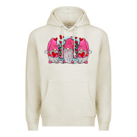 Oatmeal Heather gnomies valentines day Premium Hoodie - JahusDesignShop