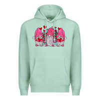 Seafoam gnomies valentines day Premium Hoodie - JahusDesignShop