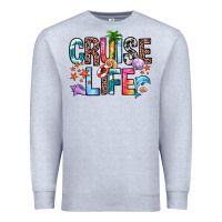 Heather Grey cruise life Premium Sweatshirt - Zillion Design Studio