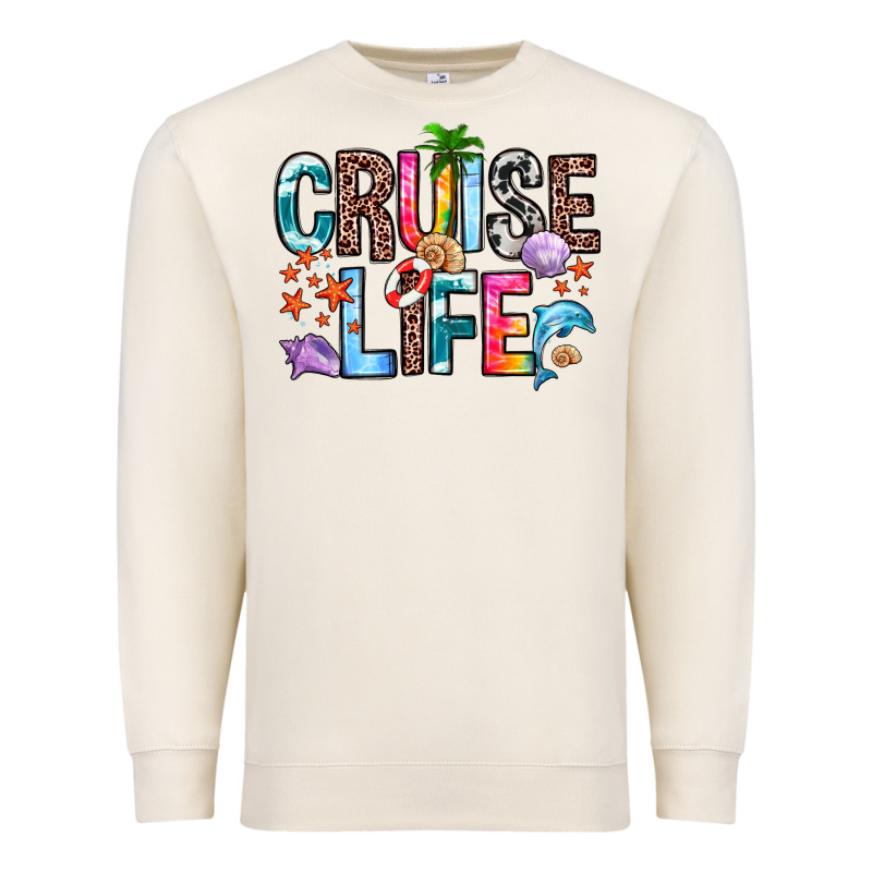 Cruise Life Premium Sweatshirt by Zillion Design Studio | Teevron