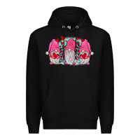 Black gnomies valentines day Premium Hoodie - JahusDesignShop