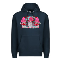 Navy gnomies valentines day Premium Hoodie - JahusDesignShop