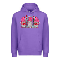 Purple gnomies valentines day Premium Hoodie - JahusDesignShop