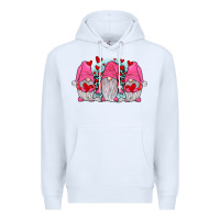 White gnomies valentines day Premium Hoodie - JahusDesignShop