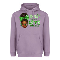 Lavender sorority colors green its the self love for me afr Heavyweight Hoodie - texasbilliewilder