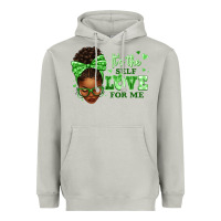 Moon Dust sorority colors green its the self love for me afr Heavyweight Hoodie - texasbilliewilder