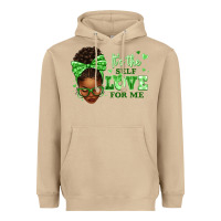 Mushroom sorority colors green its the self love for me afr Heavyweight Hoodie - texasbilliewilder