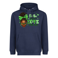 Navy sorority colors green its the self love for me afr Heavyweight Hoodie - texasbilliewilder