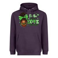 Plum sorority colors green its the self love for me afr Heavyweight Hoodie - texasbilliewilder
