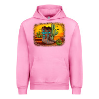 Fuchsia Pink cross sunset backgraund Urban Hoodie - JahusDesignShop