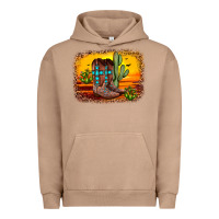 Pigment Burro cross sunset backgraund Urban Hoodie - JahusDesignShop