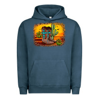 Pigment Midnight Navy cross sunset backgraund Urban Hoodie - JahusDesignShop