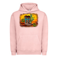Pigment Salmon cross sunset backgraund Urban Hoodie - JahusDesignShop