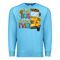 Ocean Blue best bus driver ever Premium Sweatshirt - texasbilliewilder