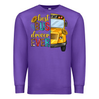 Purple best bus driver ever Premium Sweatshirt - texasbilliewilder