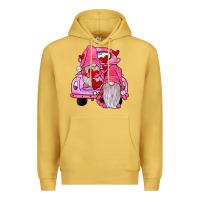 Antique Gold farm truck,gnomies valentines Premium Hoodie - JahusDesignShop