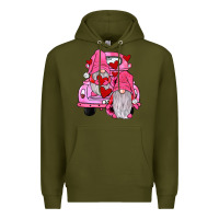Army Green farm truck,gnomies valentines Premium Hoodie - JahusDesignShop