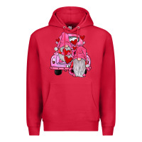 Cardinal farm truck,gnomies valentines Premium Hoodie - JahusDesignShop