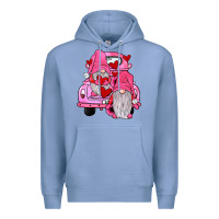 Colony Blue farm truck,gnomies valentines Premium Hoodie - JahusDesignShop