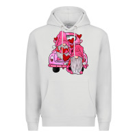 Dove Grey farm truck,gnomies valentines Premium Hoodie - JahusDesignShop