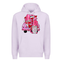 Lilac farm truck,gnomies valentines Premium Hoodie - JahusDesignShop