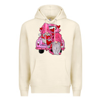 Tofu farm truck,gnomies valentines Premium Hoodie - JahusDesignShop