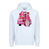 White farm truck,gnomies valentines Premium Hoodie - JahusDesignShop