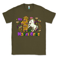 Army Green my first mardi gras unicorn Classic Tee - FaDigitalArtStudio
