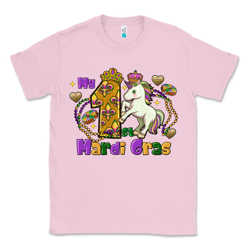 My First Mardi Gras Unicorn Classic Tee by FaDigitalArtStudio | Teevron