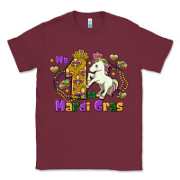 Burgundy my first mardi gras unicorn Classic Tee - FaDigitalArtStudio